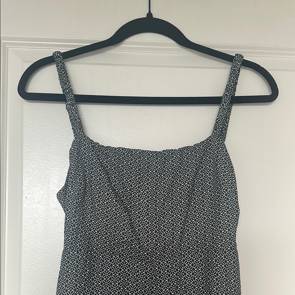 Sadie & Sage Rumor Has It Jumpsuit Black & White Floral Print